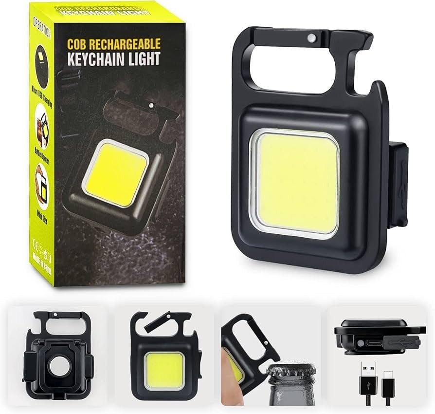 COB Rechargeable KeyChain Light