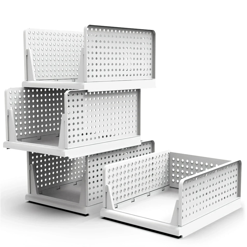 Foldable Storage Bin Stackable Drawer