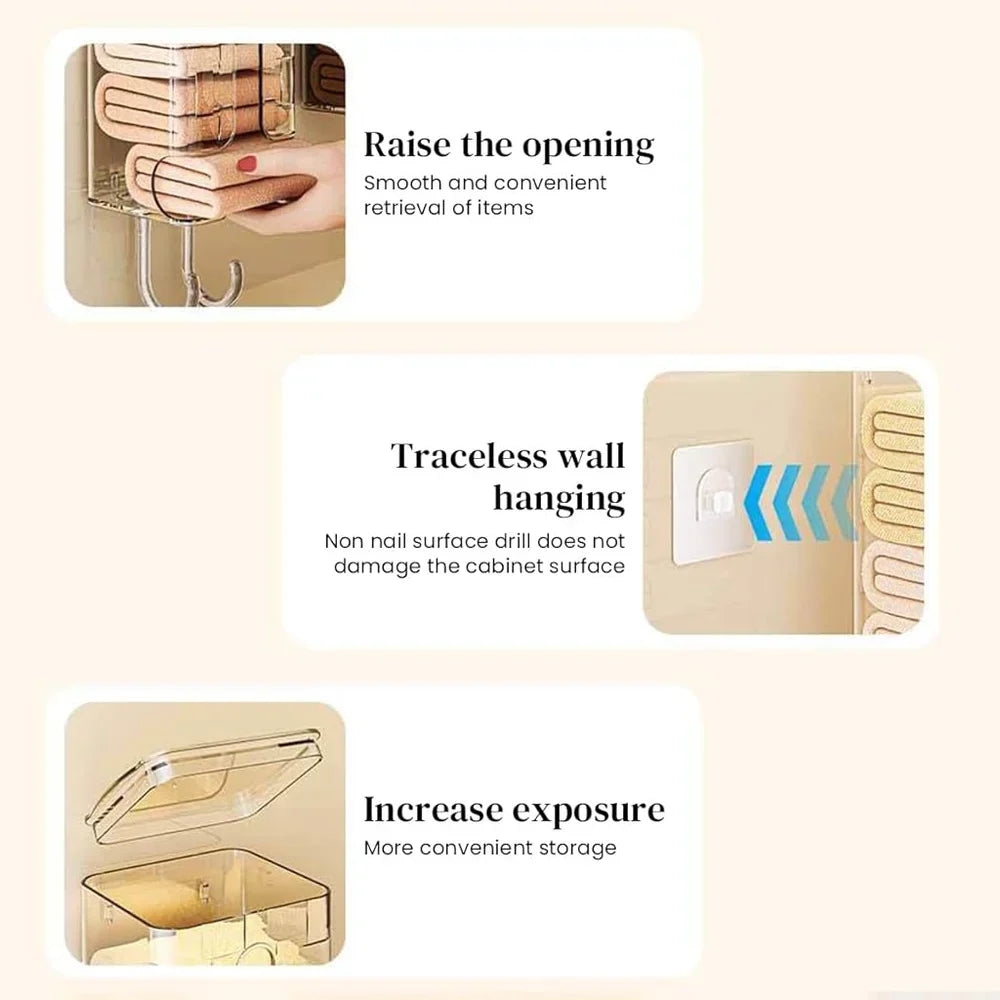 Wall mounted socks and undergarments Organizer