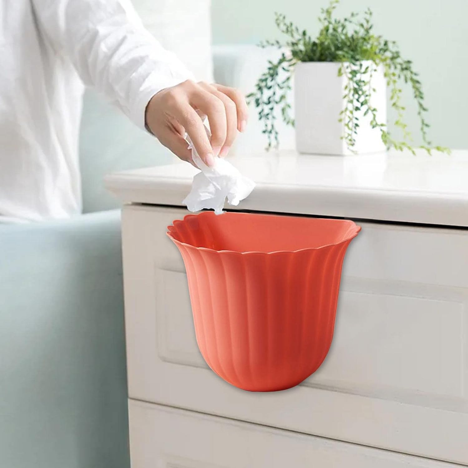 Flower Trash Can