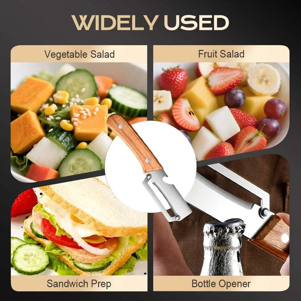 (BUY 1- Get 1 free) Premium Quality Vegetable Peeler & Cutter - Stainless steel