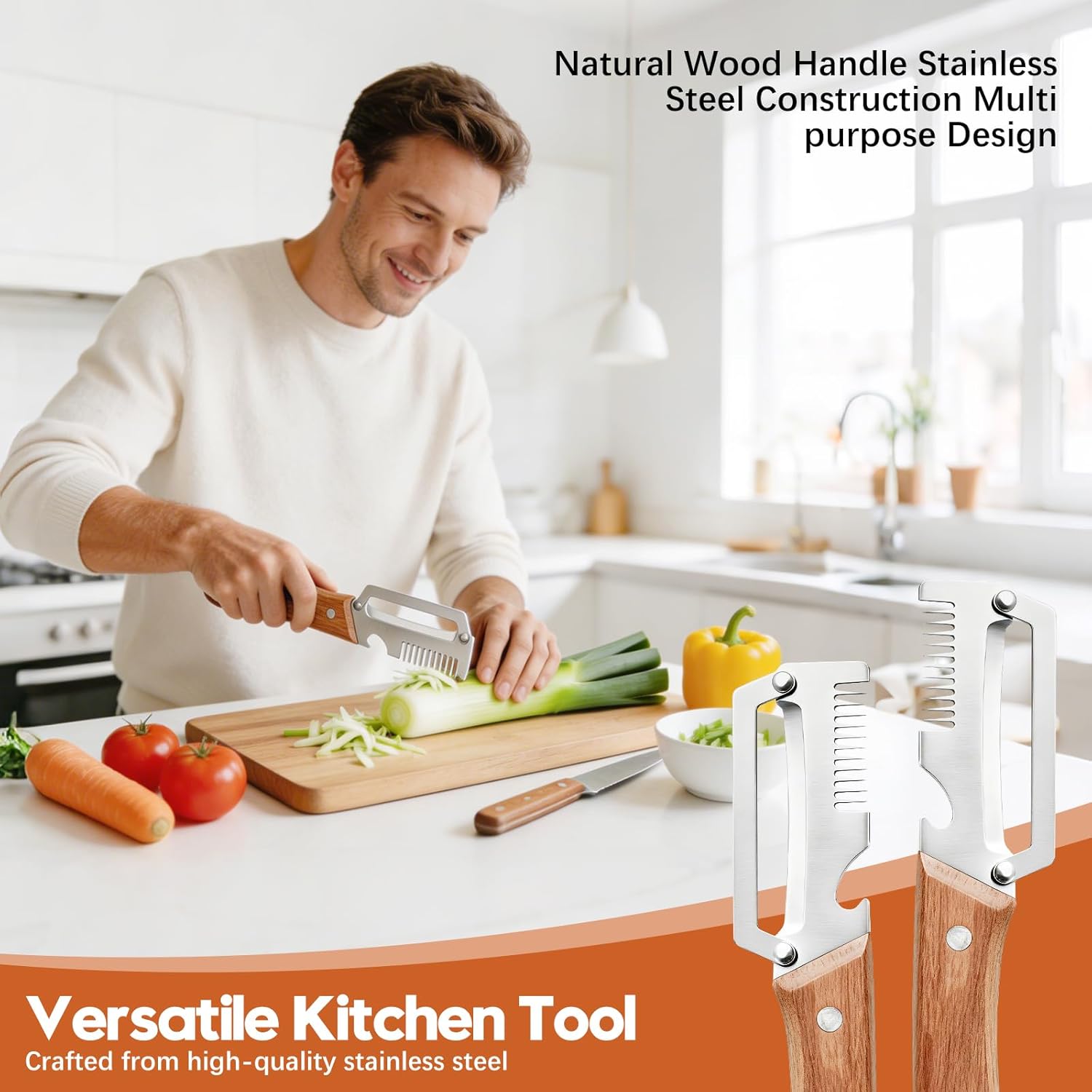 (BUY 1- Get 1 free) Premium Quality Vegetable Peeler & Cutter - Stainless steel
