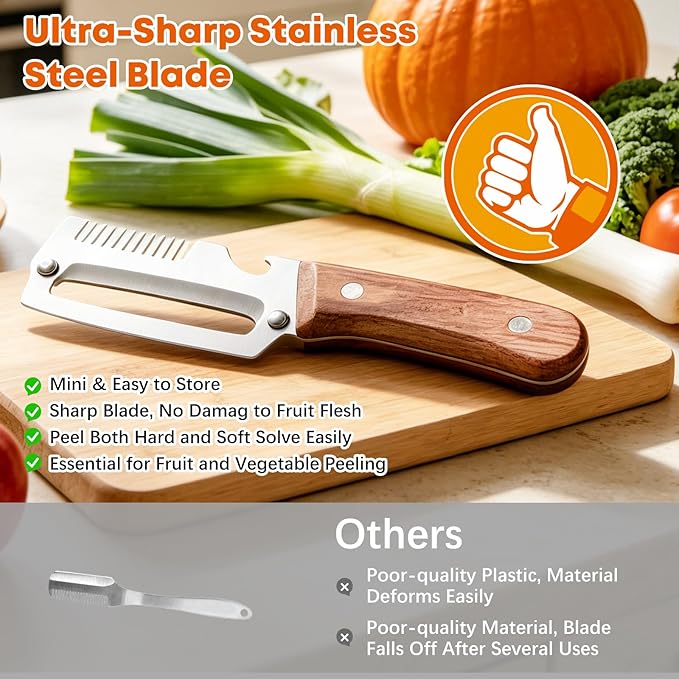 (BUY 1- Get 1 free) Premium Quality Vegetable Peeler & Cutter - Stainless steel