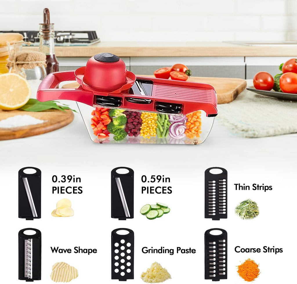 10-in-1 Vegetable & Fruit Chopper Slicer with Container