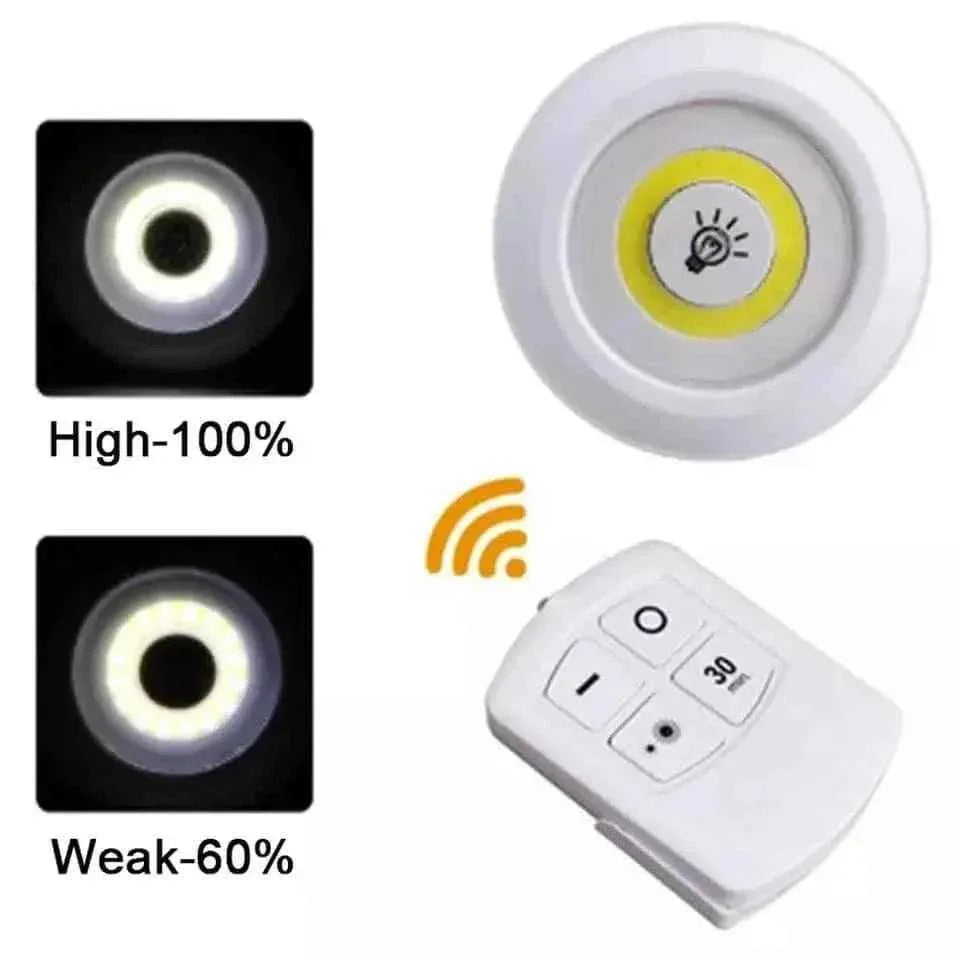 Pack of 3 Wireless LED Night Lights with Remote Control – Ultra-Bright