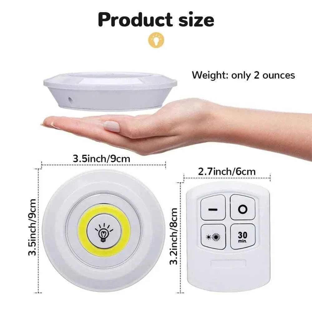 Pack of 3 Wireless LED Night Lights with Remote Control – Ultra-Bright