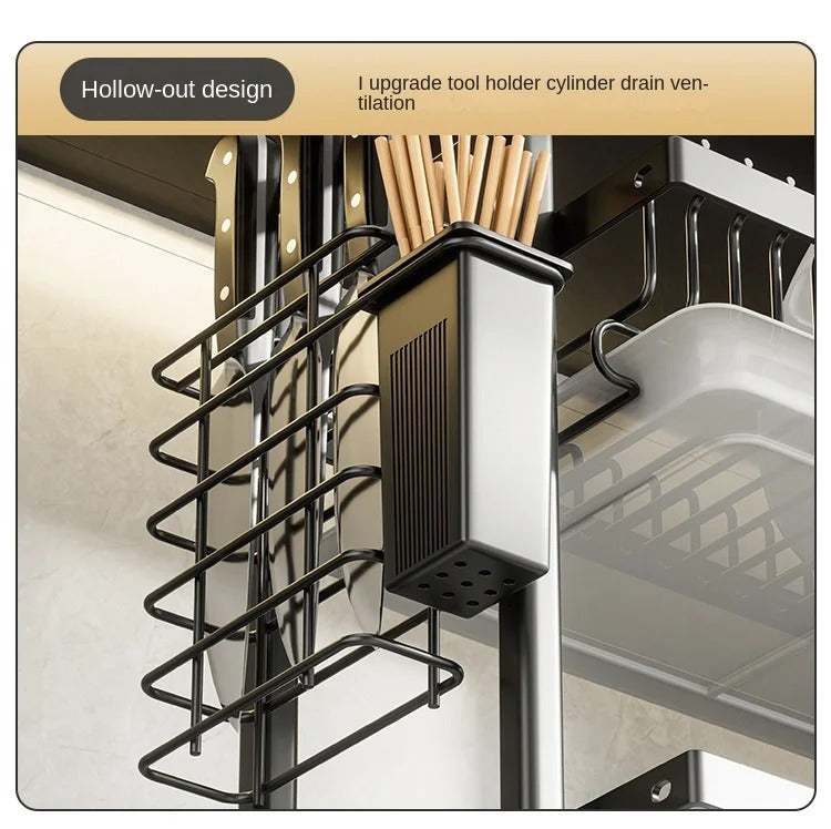 Stainless Steel 2 Tier Dish Drying Rack